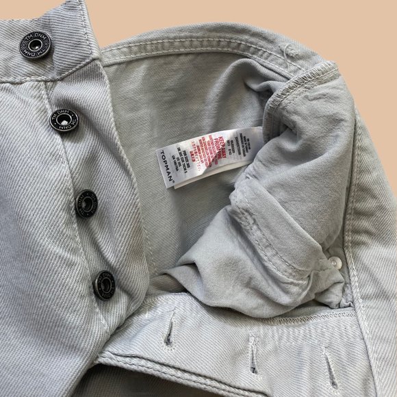 TopMan - Light Grey Wash - Tapered Jeans - Picture 4 of 7